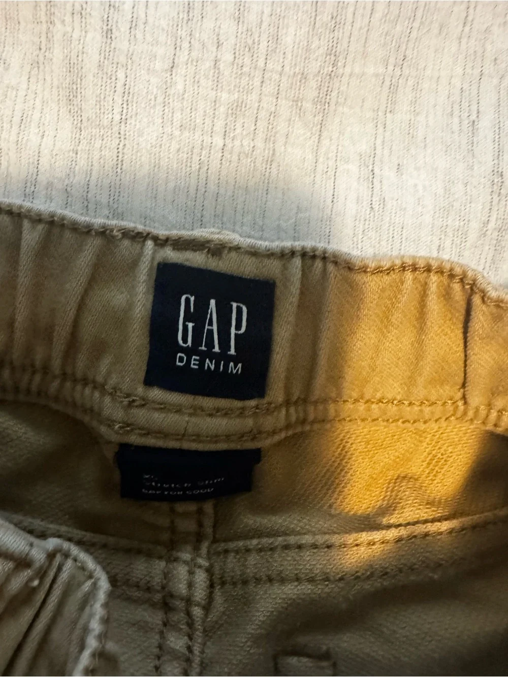 GAP Kids Tan Drawstring Pull-On Pants
